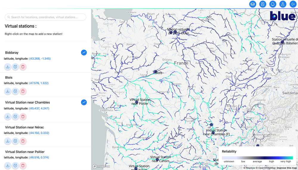 L'interface cartographique de BWI